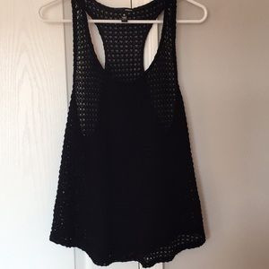 Aqua Crocheted tank top